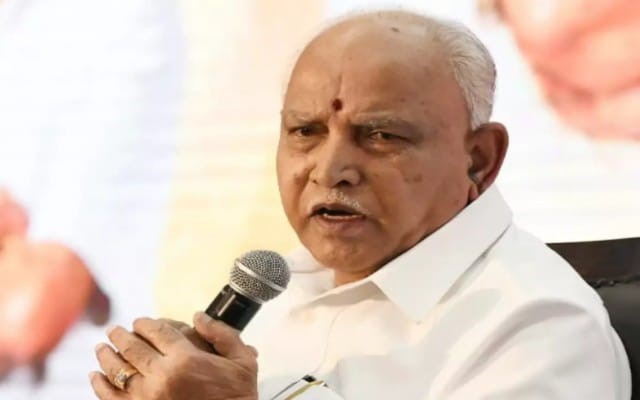 Former chief minister, BS Yediyurappa