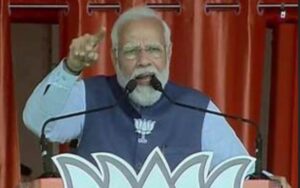 PM addressing a public meeting in Rajasthan’s Karauli