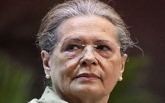 Former Congress president Sonia Gandhi